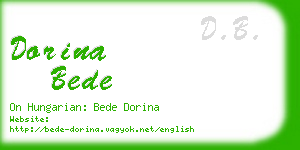 dorina bede business card